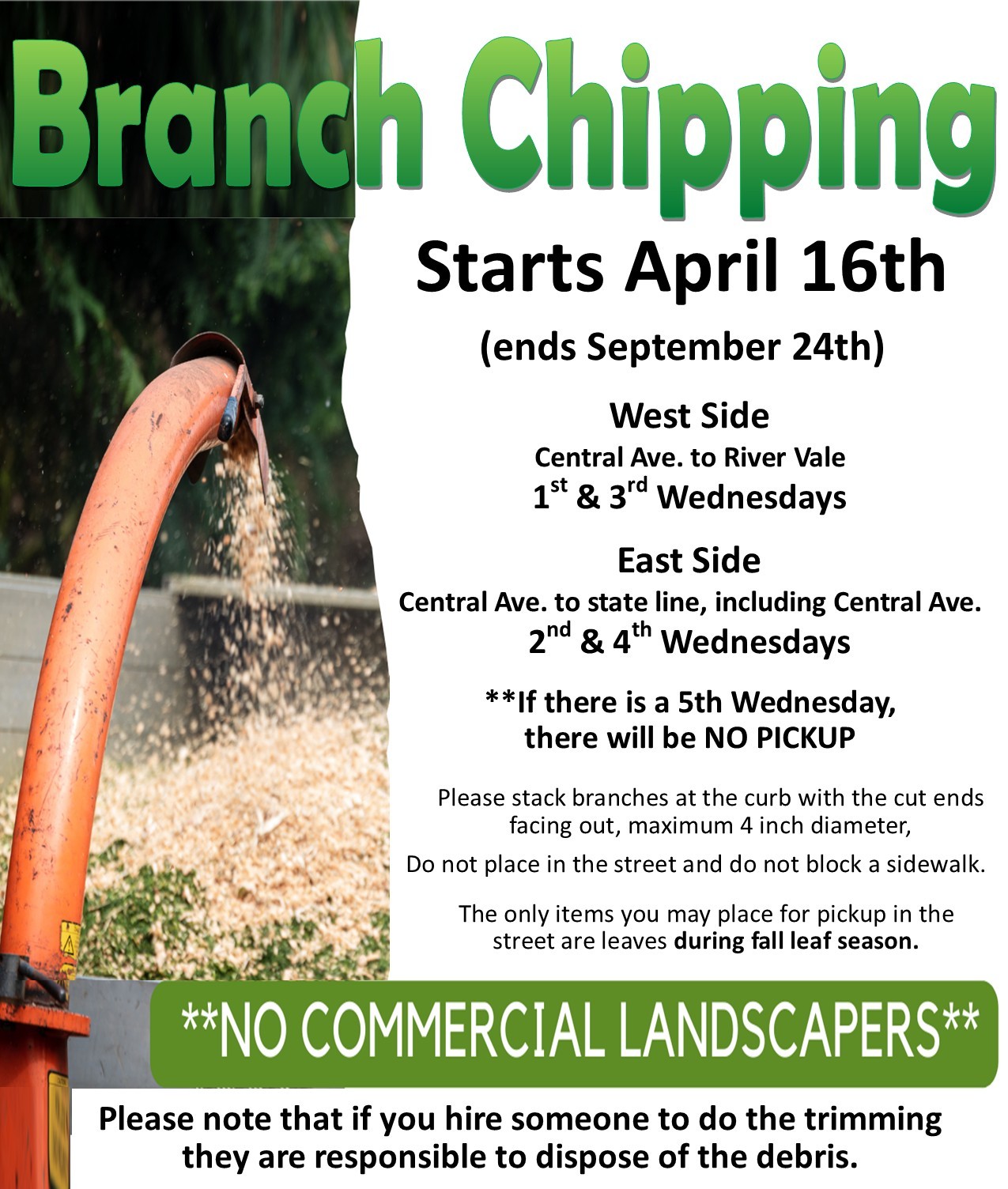 Branch Chipping 2025